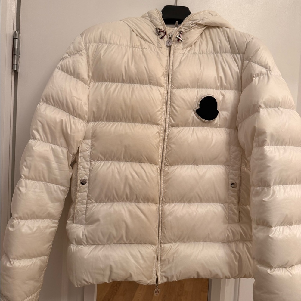 Moncler White Puffer Jacket